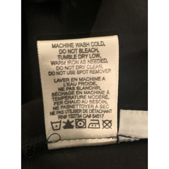 Cloth & Stone Midi Shirt Dress Frayed Hem Pockets Button Up Long Sleeve Black S - Picture 14 of 15